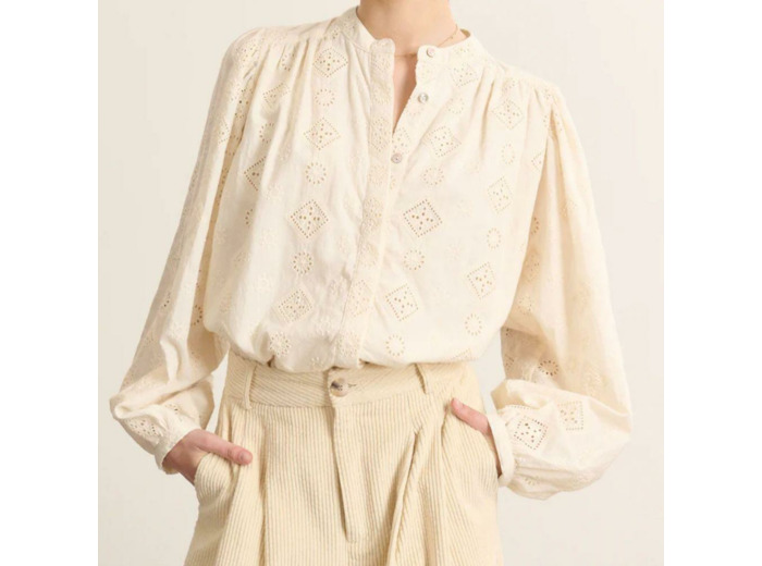 BLOUSE KETTY* ECRU - GARANCE