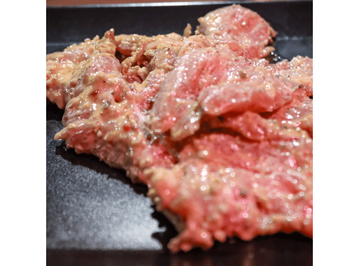 Steaks araignée de porc marinée