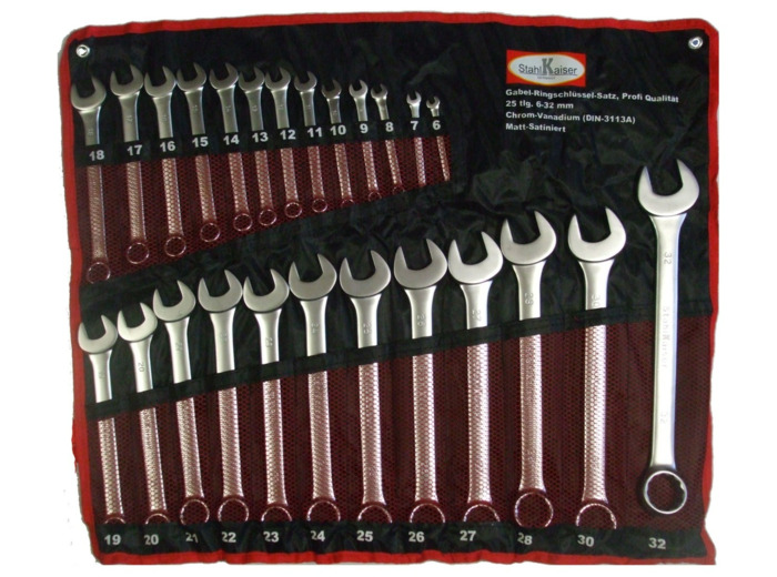 Jeu de 25 clefs mixtes CrVa Pro 13533