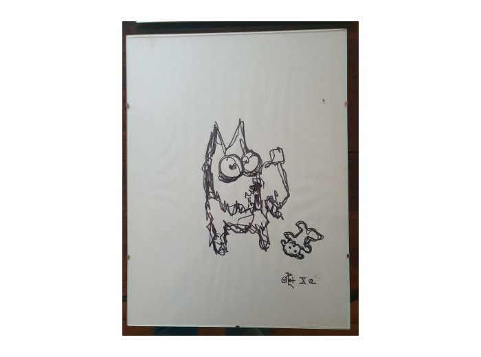« Le doudou » Dessin Original by Philippe COLLET