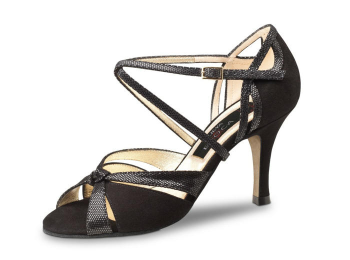 Sienna LS Nueva Epoca - Chaussures de danse daim de chevreau noir
