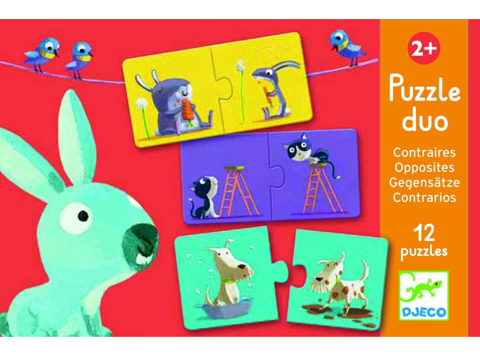 Djeco - Puzzle Duo Contraires