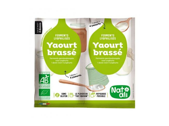 Ferments préparation yaourt brassé 2x6g - Abc Bio