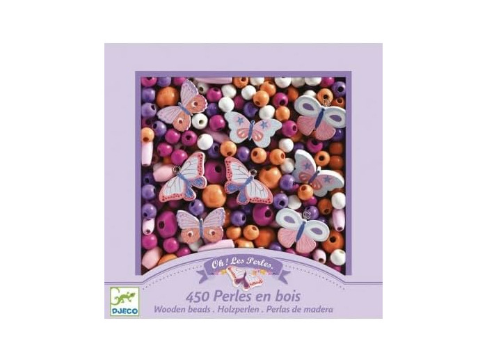 Djeco, 450 Perles en Bois