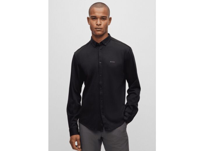 Chemise ajustée BOSS noire