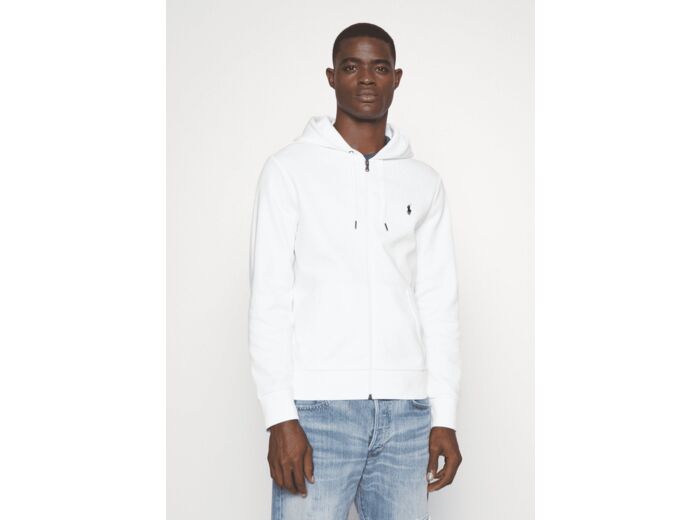 Sweat zippé Ralph Lauren blanc