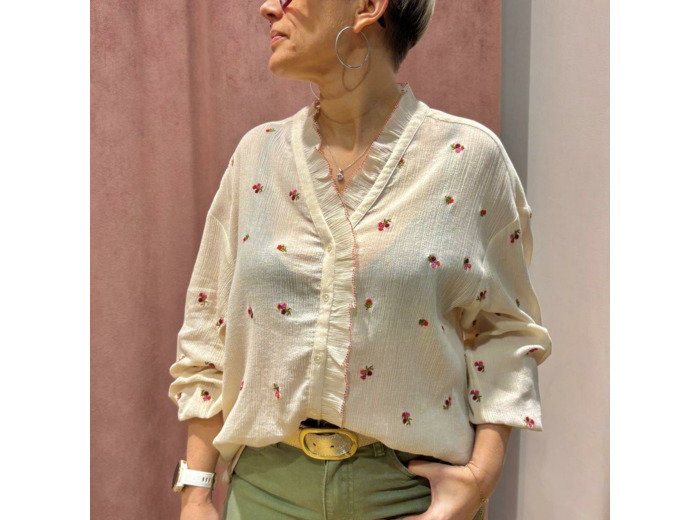 BLOUSE SINA CREME - DES PETITS HAUTS