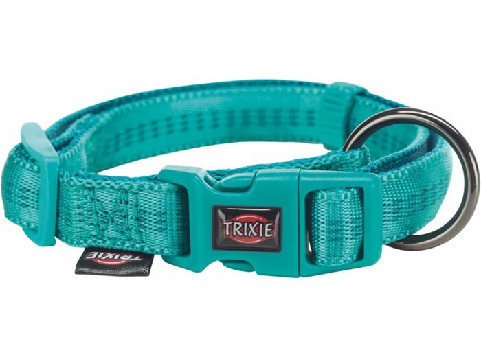 Trixie Collier pour chien, matériau en nylon avec collier entièrement réglable, boucle anti-traction avec rembourrage doux (taille XS, océan/essence) XS Océan/pétrole