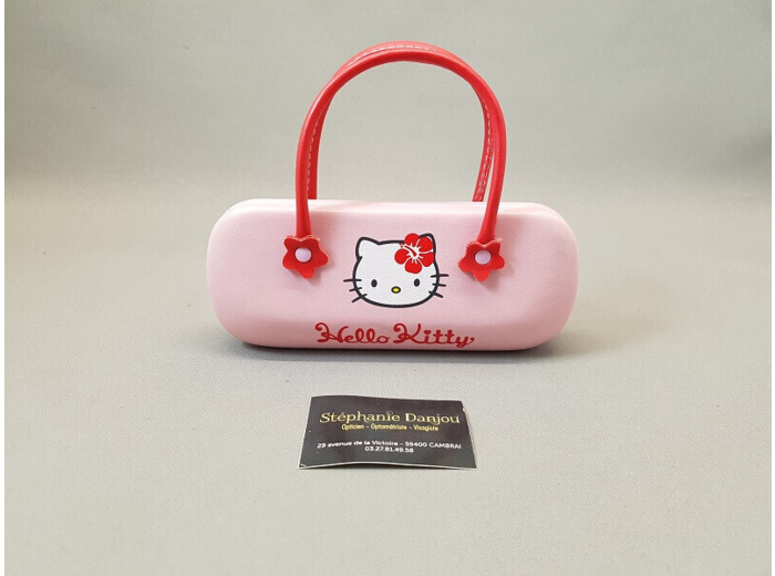 Etui à Lunettes Enfant De la Marque Hello Kitty Coloris Rose