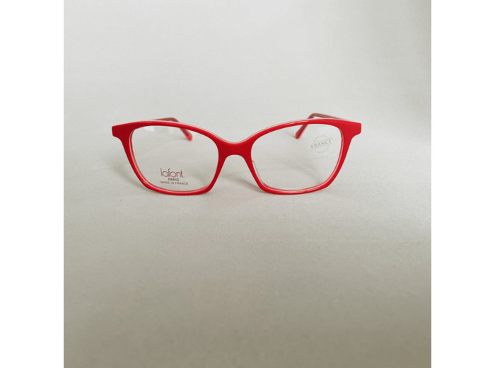 Lunettes de Vue Jouvence de la Marque Lafont Coloris Rouge