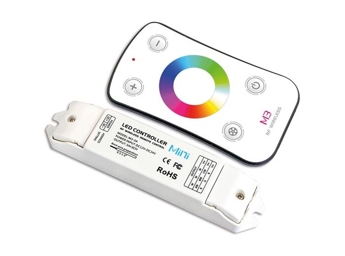 CONTRÔLEUR LED RVB AVEC TÉLÉCOMMANDE RF