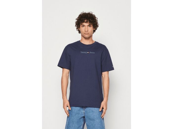 T-Shirt Tommy Jeans marine en coton