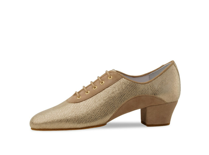 Brienne - chaussures de danse en cuir imprimé et en daim pour femme - Anna Kern