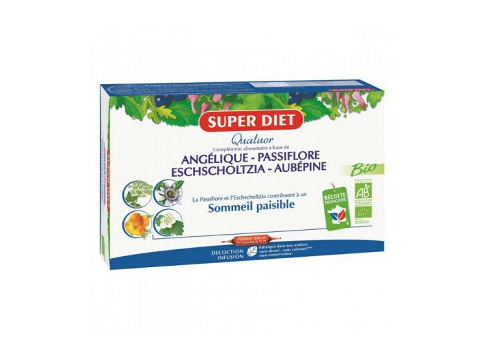 Super Diet quatuor angélique passiflore sommeil paisible 200ml