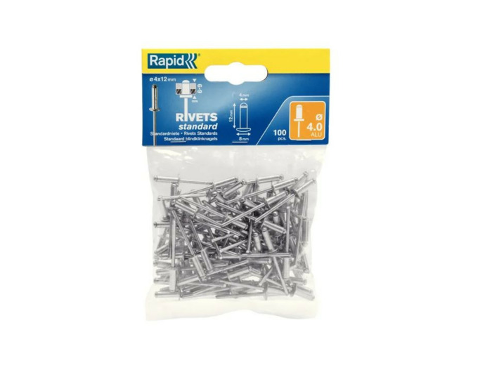 Rapid - Rivet standard Alu Ø4x12mm