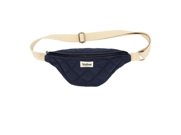 Hindbag - Sac banane matelassé Marine - Jolie-Môme Guise