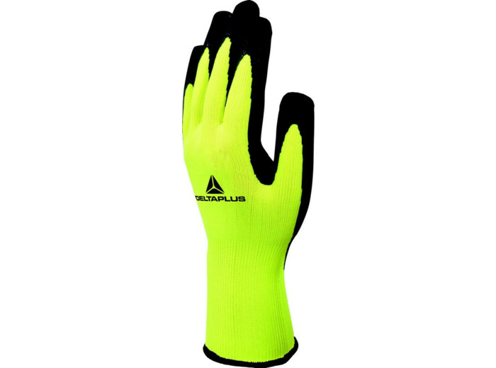 Lot de 6 paires de gants manutention jaune fluo - Taille 9 - Deltaplus