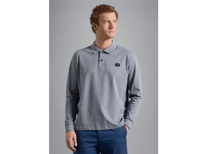 Polo manches longues Paul & Shark gris