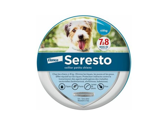 Seresto pour petits chiens, inférieur ou égal à 8kg