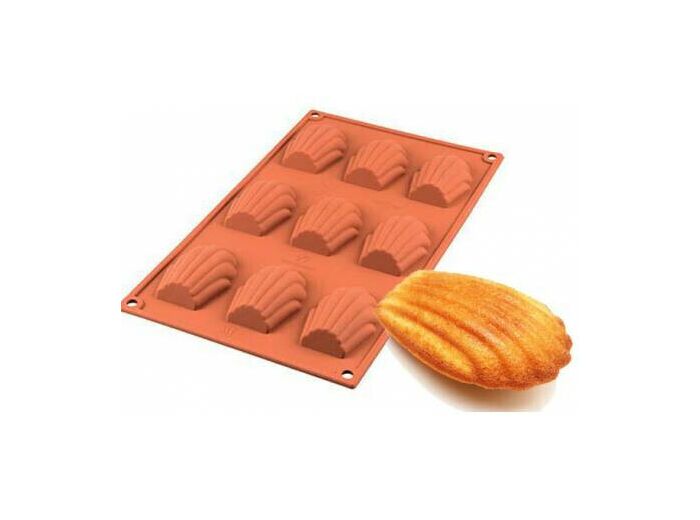 Moule 9 madeleines Silikomart - Patiss&vous