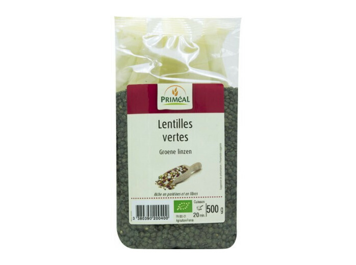 Lentilles vertes Priméal 500g