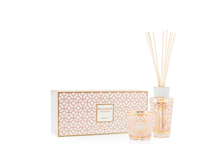 COFFRET CADEAU  BOUGIE ET DIFFUSEUR - MY FIRST BAOBAB WOMEN - BAOBAB COLLECTION - Magnolia-Rose-Musc