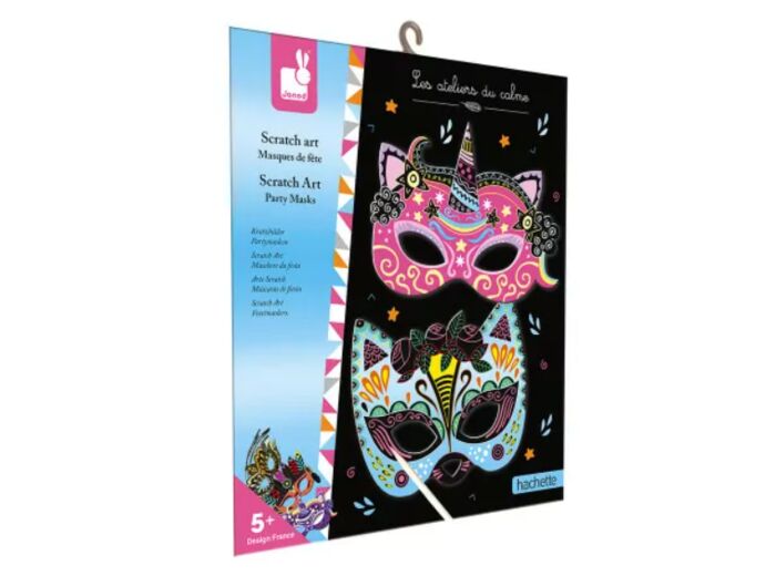 Kit Créatif - Scratch Art Masques De Fête