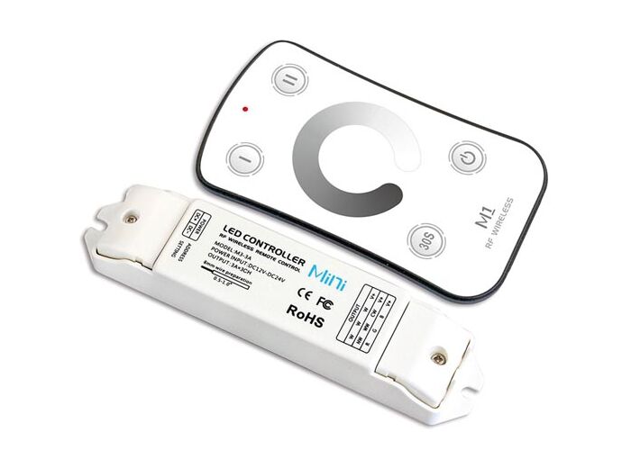 VARIATEUR LED - 1 CANAL - AVEC TÉLÉCOMMANDE RF