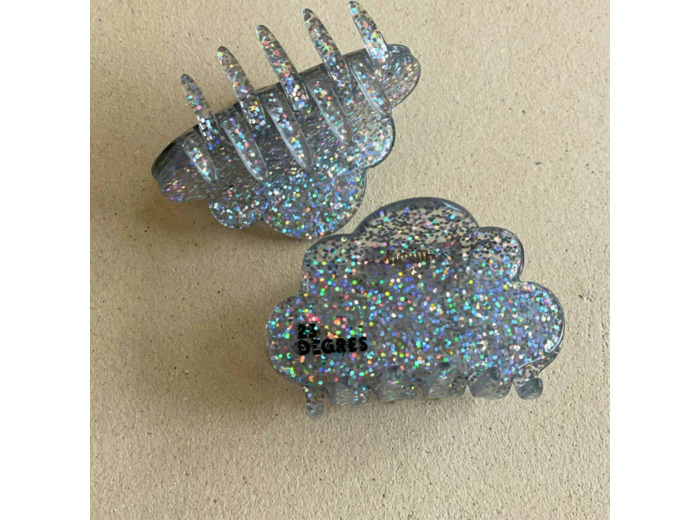 PINCE NUAGE PAILLETTES ARGENTEES -  23 DEGRES