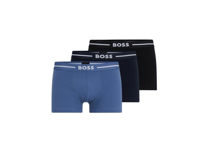 Lot de 3 boxers BOSS marine stretch