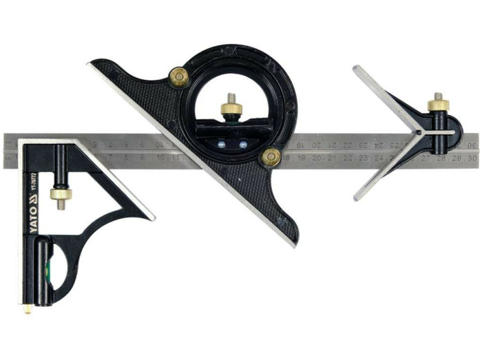 Equerre de tracage avec raporteur 0 a 180°  YT-70772