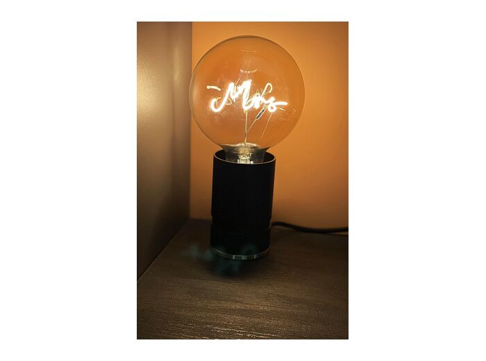 Lampe Message in the bulb "MRS"