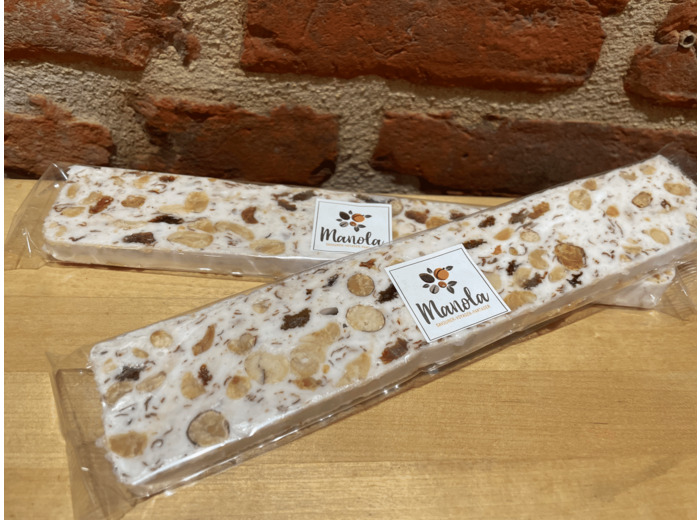 Nougat aux arachides et raisins
