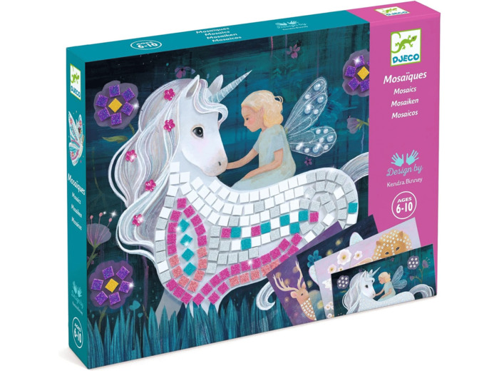 DJECO Jeu Créatif Mosaïque pour Enfants, 6 à 10 ans