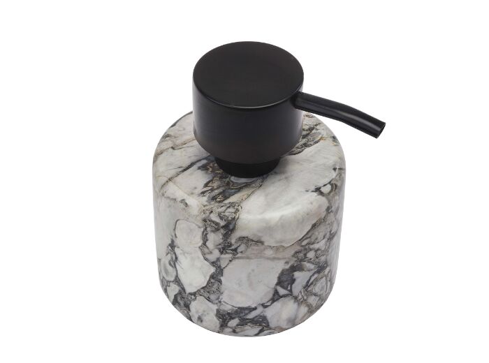Distributeur de savon marbre gris