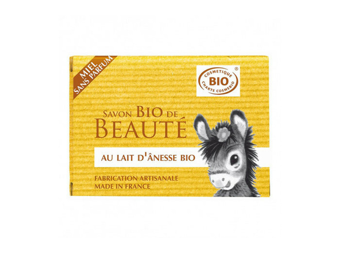 Savon bio au lait d'ânesse miel Cosmo Naturel 100g