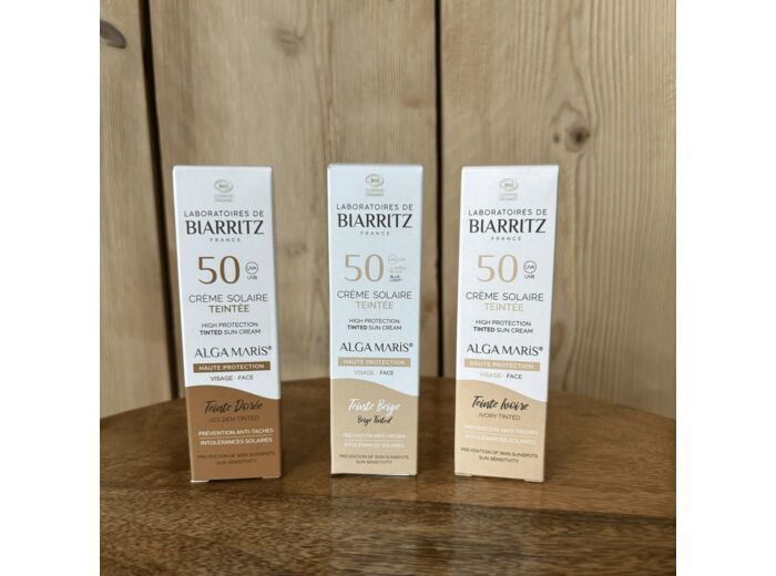 Crème solaire teintée SPF50