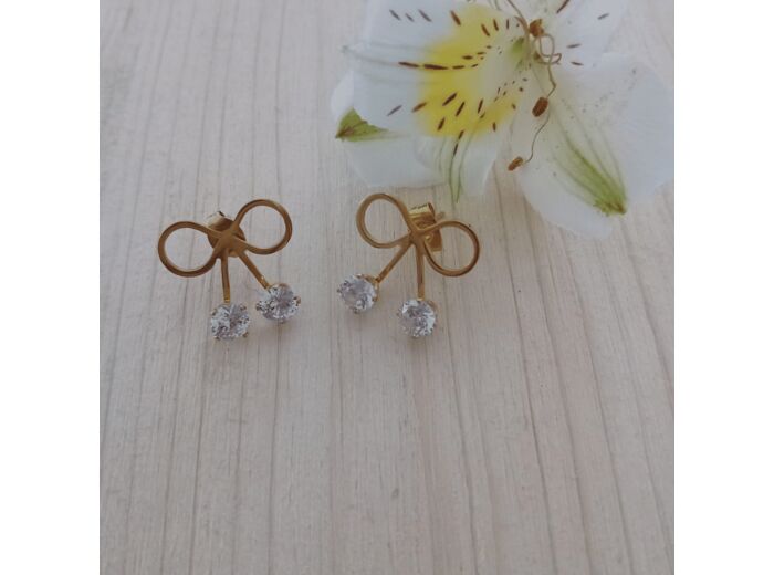 CLOUS D OREILLES DORE FANTAISIE