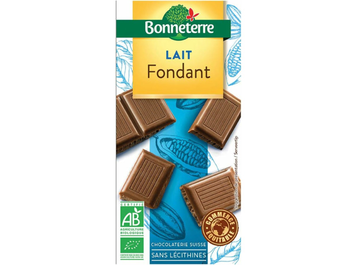Bonneterre - Chocolat Fondant Lait - 100g