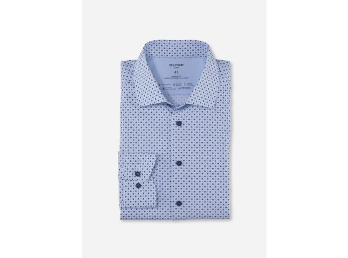 Chemise à motifs OLYMP bleue