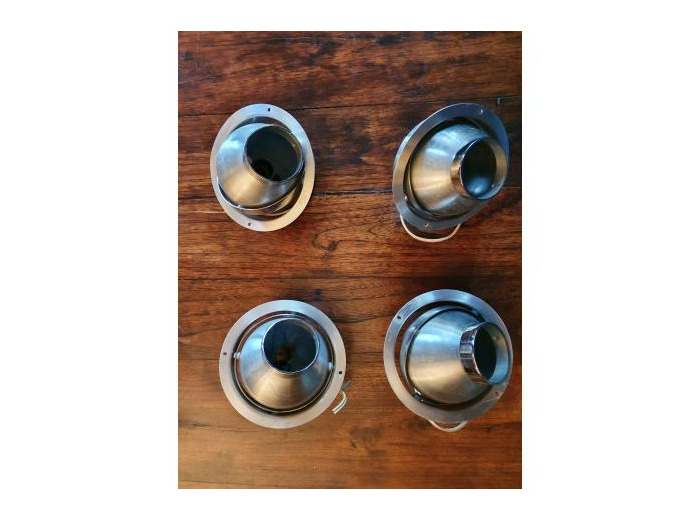 Lot de 4 spots vintage encastrables gyroscopiques - Le Grand Duc