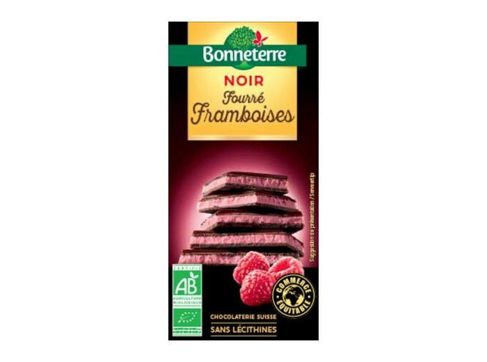 CHOCOLAT FOURRE FRAMBOISE 100G