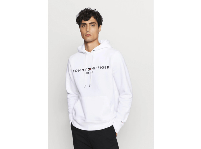 Sweat à capuche Tommy Hilfiger blanc