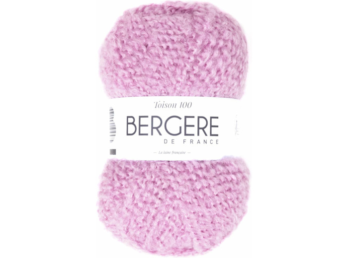 Pelote de laine TOISON 100 Rose (DIANE)