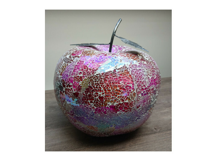 Pomme mosaïque rose - Zen Deco