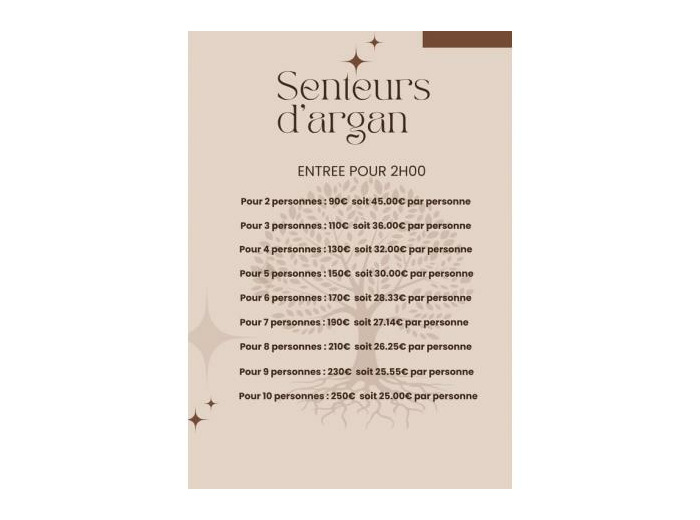 HAMMAM - SAUNA - JACUZZI - Senteurs d'Argan - Soissons