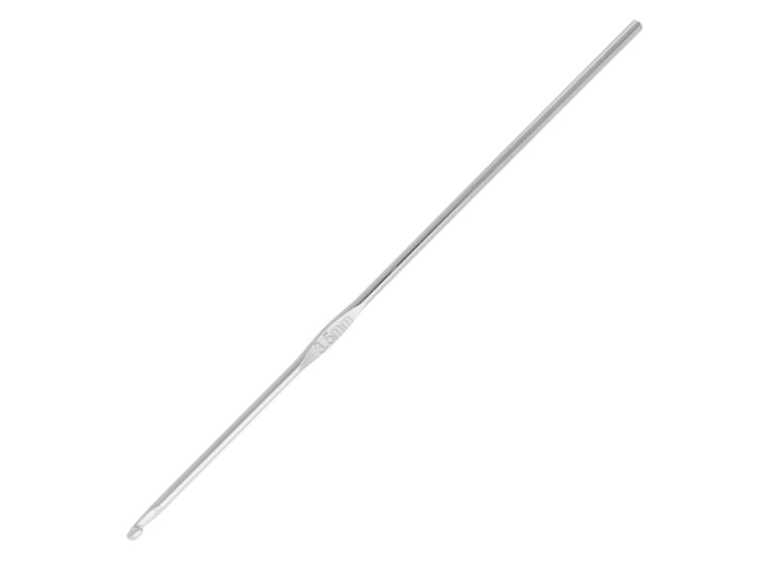 Crochet n°5 1/2, 15 cm en aluminium