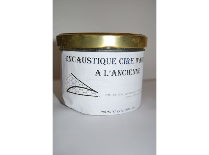 Cire encaustique en pâte fabriquée par nos soins, la boite de 300g