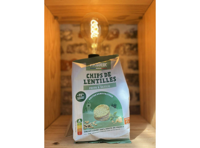 Chips de Lentilles, saveur Pesto Basilic