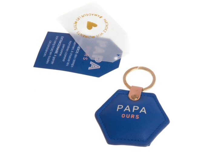 Porte clefs papa ours